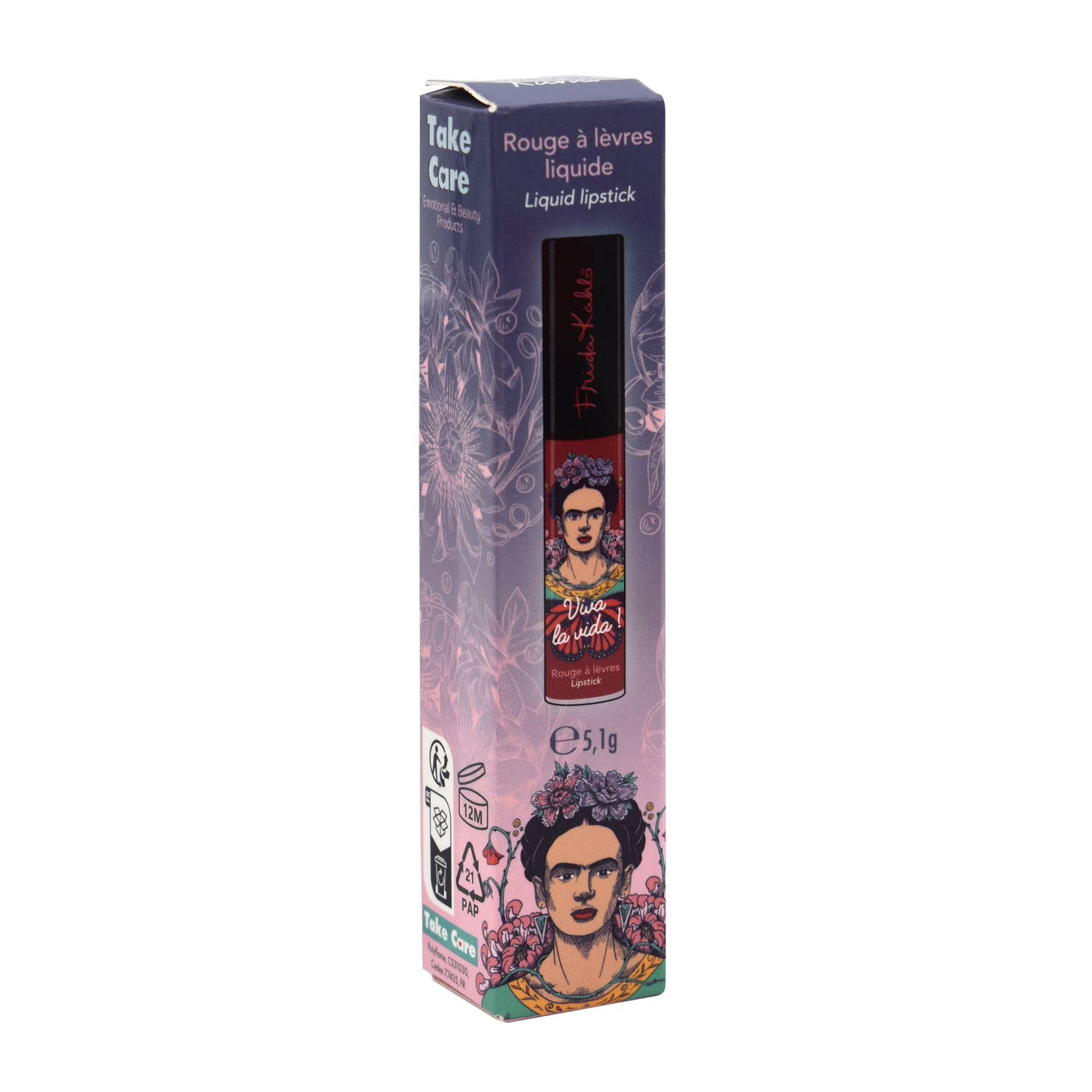 Frida Kahlo, Lipstick, Liquid, Red, Red, Makeup, 5g,