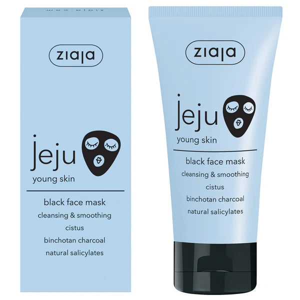 JEJU BLACK FACE MASK CLEANSING & SMOOTHING / 50ML / ZIAJA