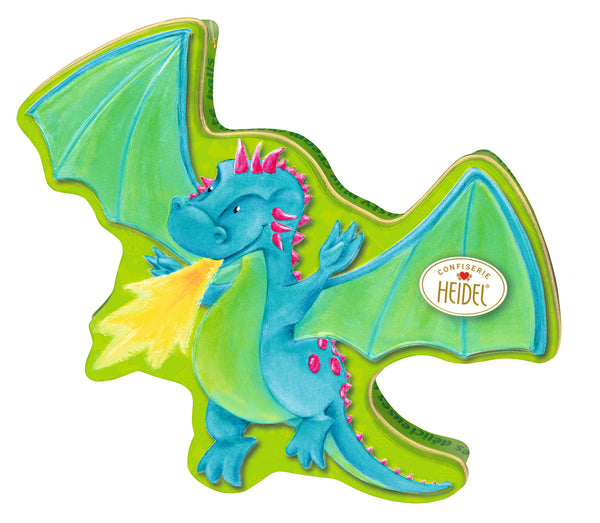 GREEN DINOSAUR METAL BOX/ 9pcs 97g CHOCOLATE / HEIDEL