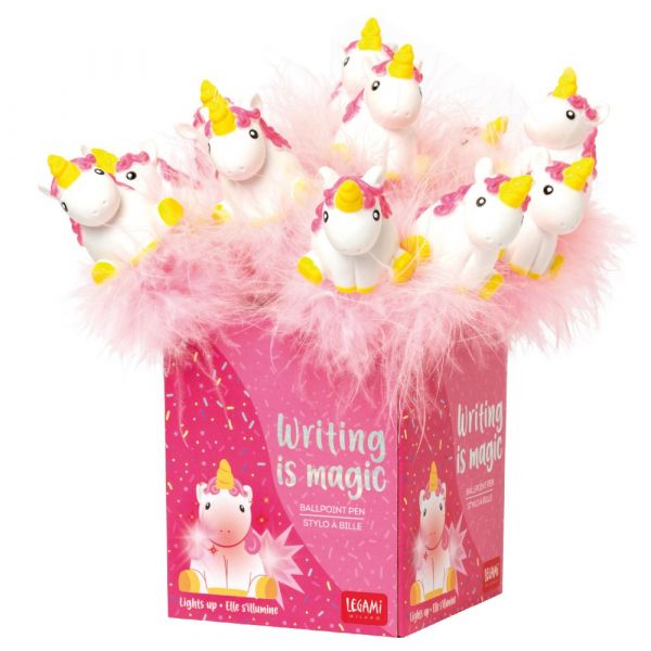 WRITING IS MAGIC GEL PEN UNICORN LEGAMI