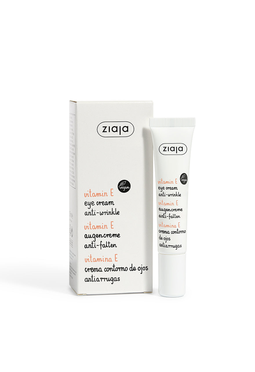VITAMIN E EYE CREAM ANTI WRINKLE VEGAN  / 15ML / ZIAJA