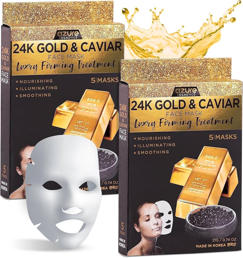 24K GOLD & CAVIAR FACE MASK LUXURY FIRMING TERATMENT / HAOKALI
