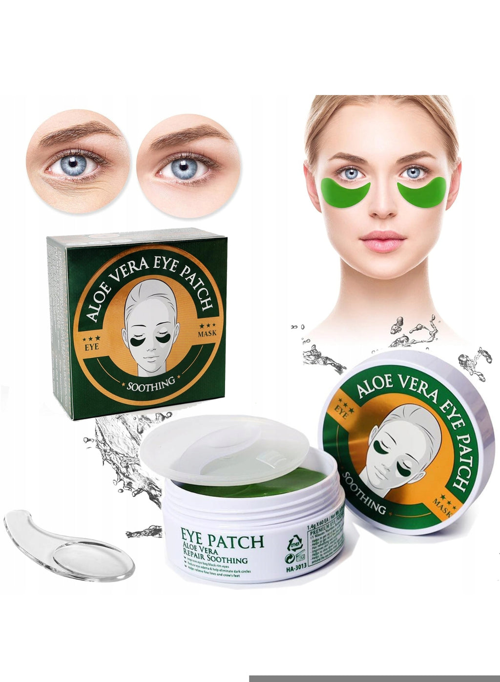 EYE PATCHES ALOE VERA SOOTHING / 60PCS / PATCHES