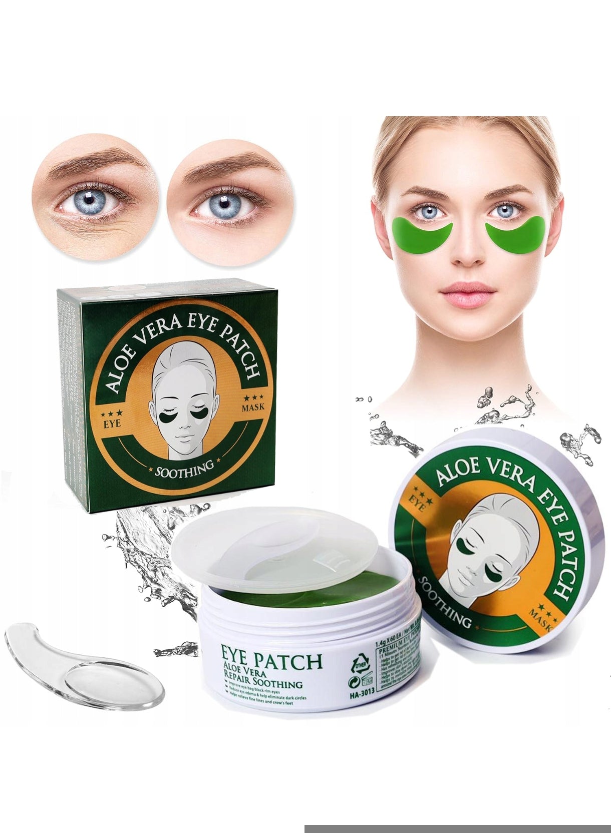 EYE PATCHES ALOE VERA SOOTHING / 60PCS / PATCHES