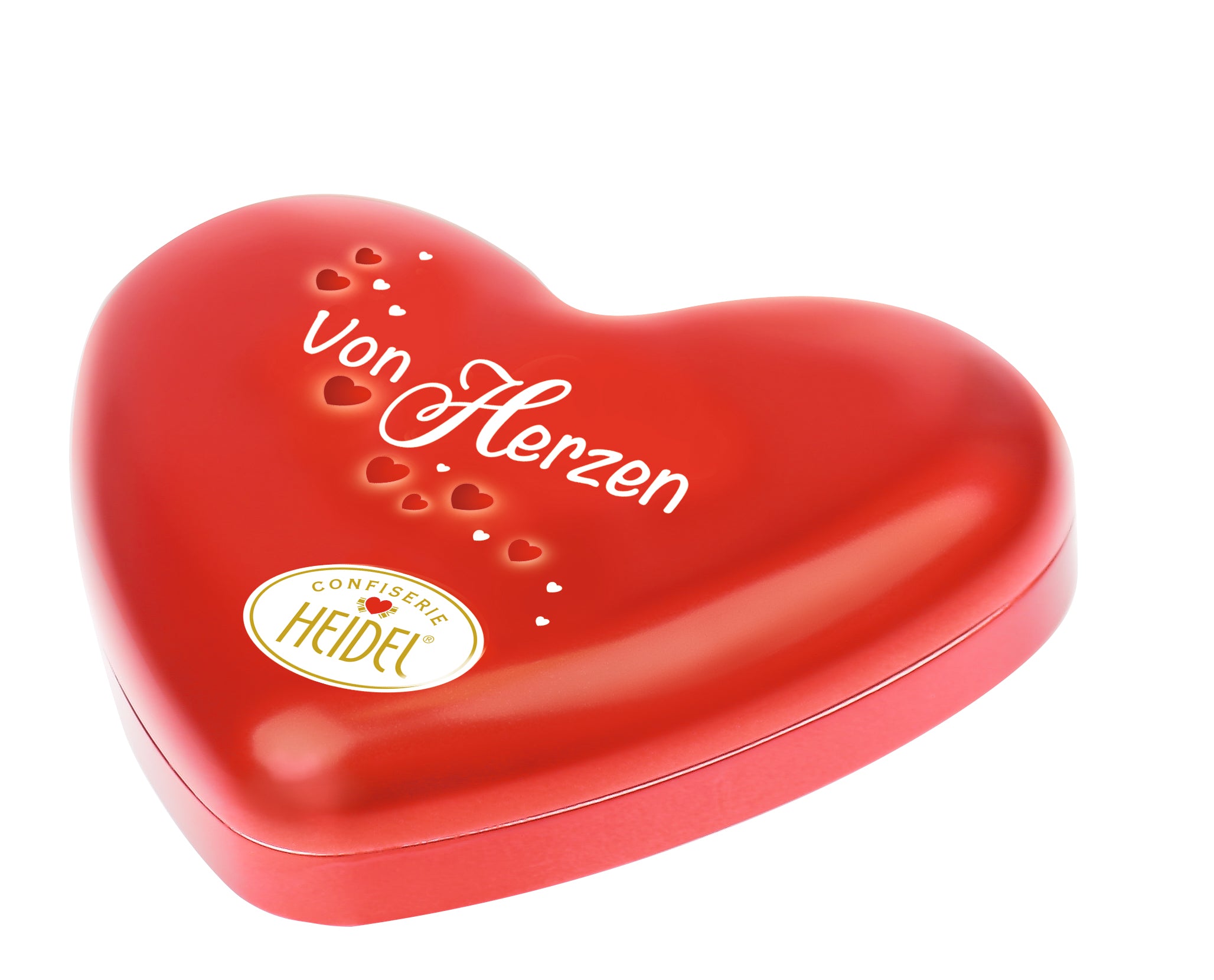 VALENTINE BIG RED HEART METAL BOX/ 10pcs 108g CHOCOLATE / HEIDEL