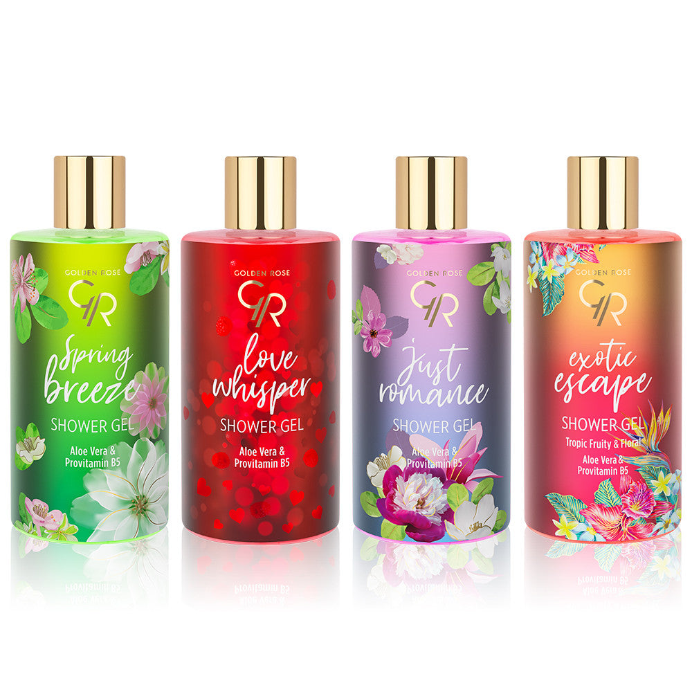 LOVE WHISPER / SHOWER GEL / FRUITY & SEDUCTIVE / ALOE VERA & PROVITAMIN B5 / 350ML / GR CARE