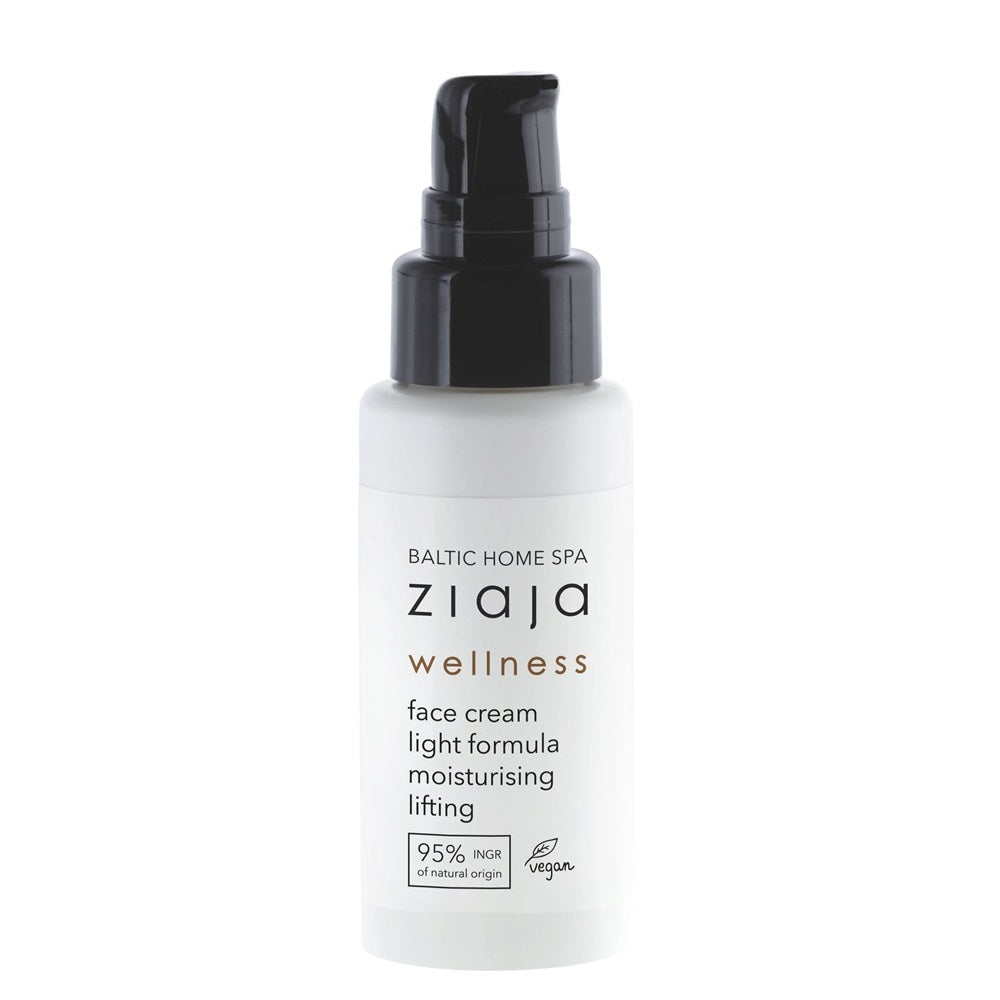 BALTIC HOME SPA WELLNESS FACE CREAM LIGHT FORMULA MOISTURISING LIFTING VEGAN  / 50ML / ZIAJA