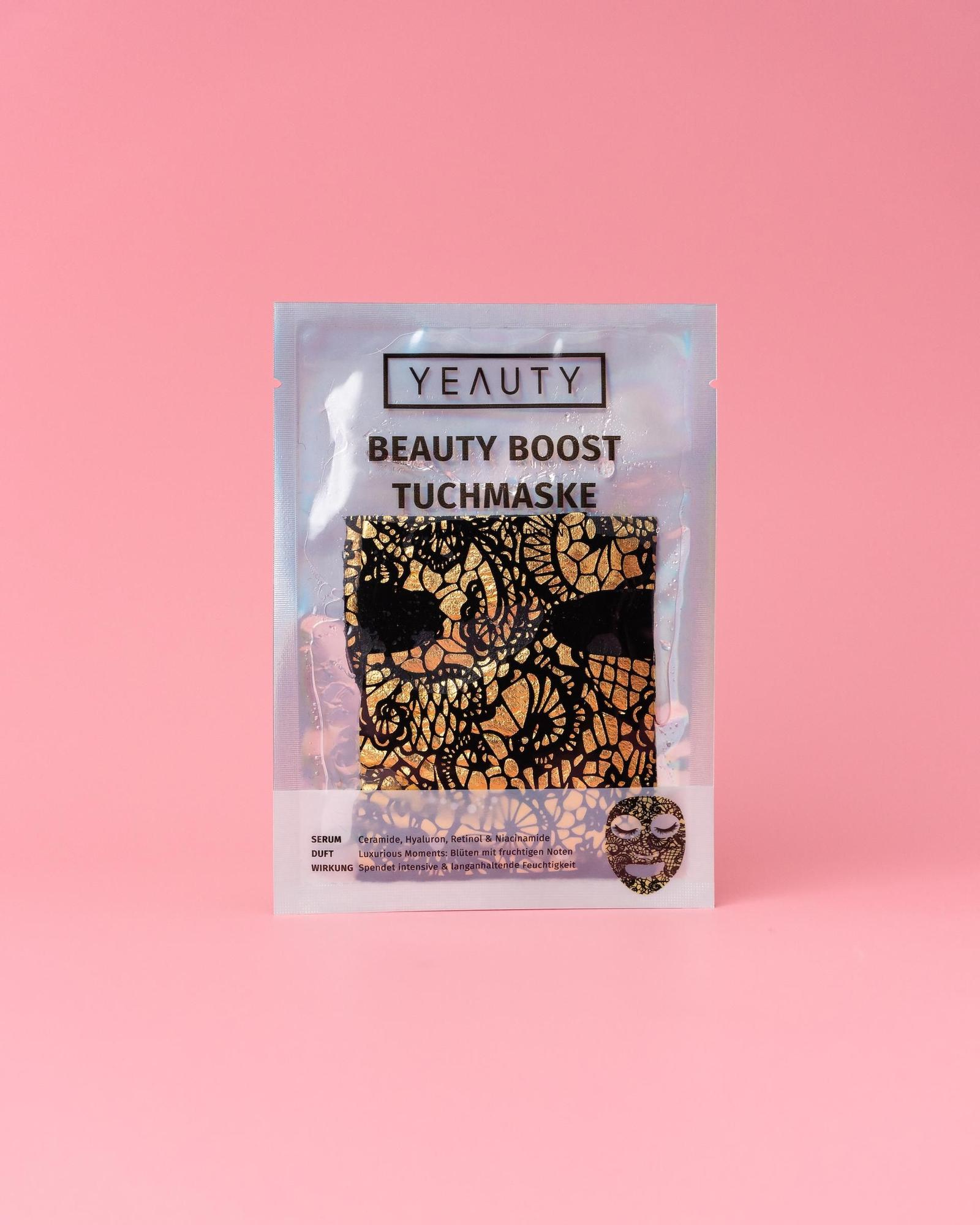 BEAUTY BOOST FACE MASK WITH GOLDSPITZENDESIGN / YEAUTY