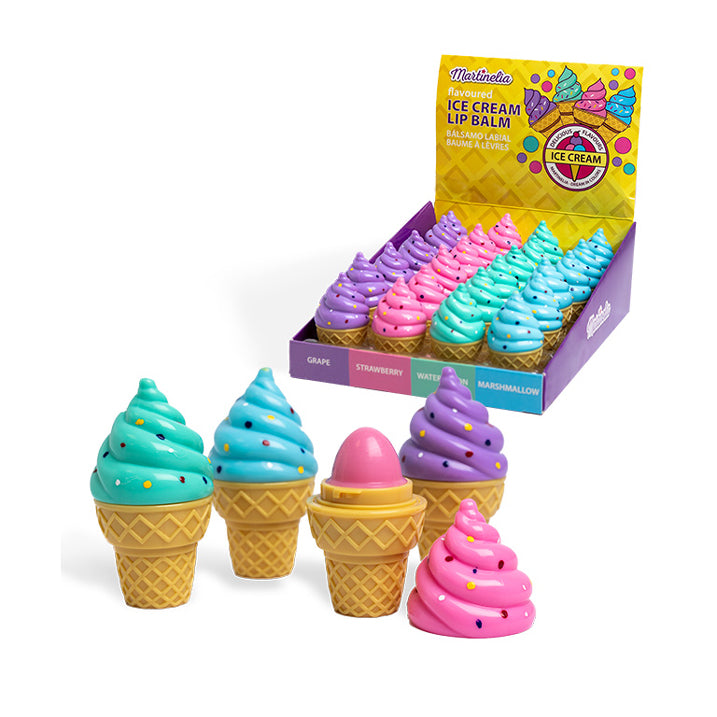 FLAVOURED ICE CREAM LIP BALM MARTINELIA