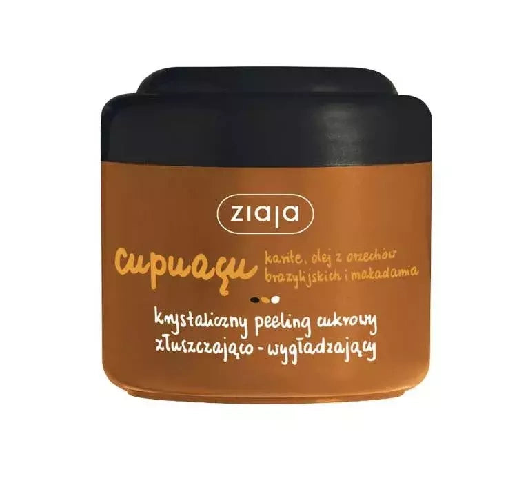 CUPUACU KARITE BRAZIL NUT AND MACADAMIA OILS SUGAR SCRUB / 200ML / ZIAJA