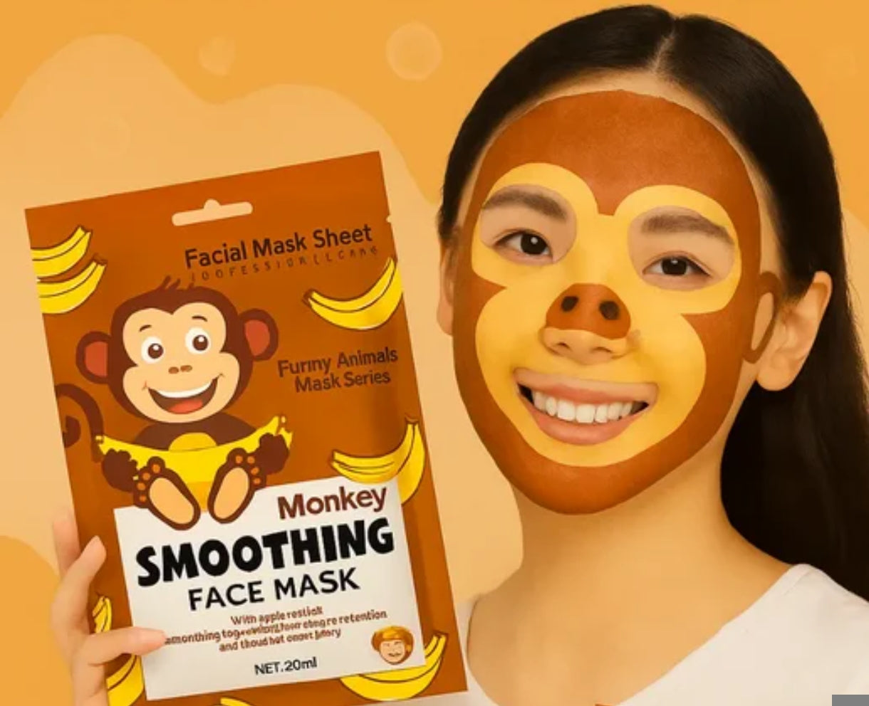 MONKEY SMOOTHING FACE MASK WITH APPLE EXTRACT