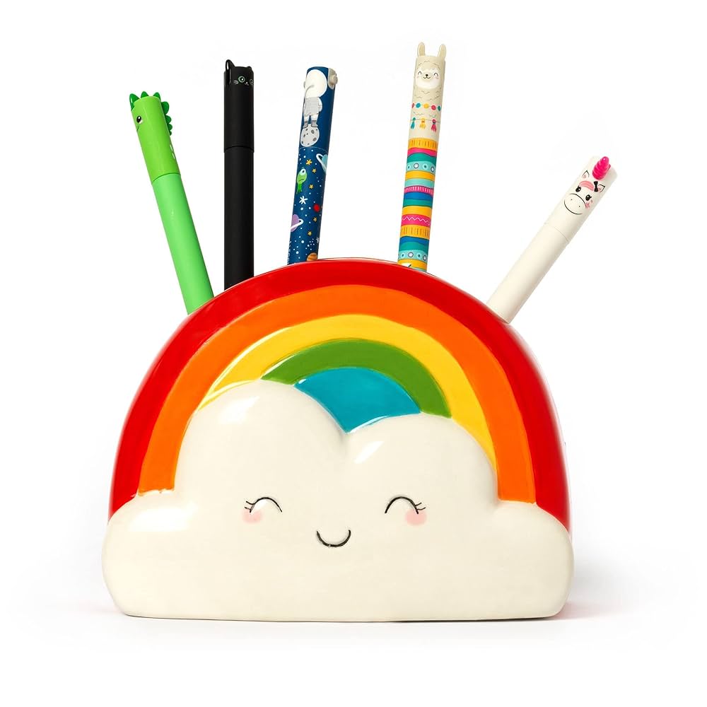 RAINBOW DESK FRIENDS CERAMIC PEN HOLDER LEGAMI