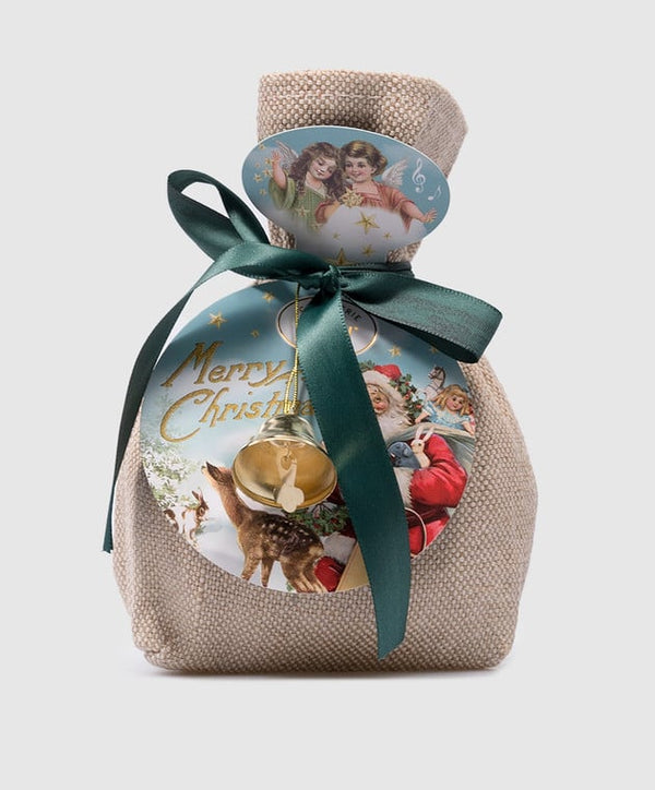 X-MAS SANTA BAG WITH RING BELL / 14pcs 151g CHOCOLATE / HEIDEL