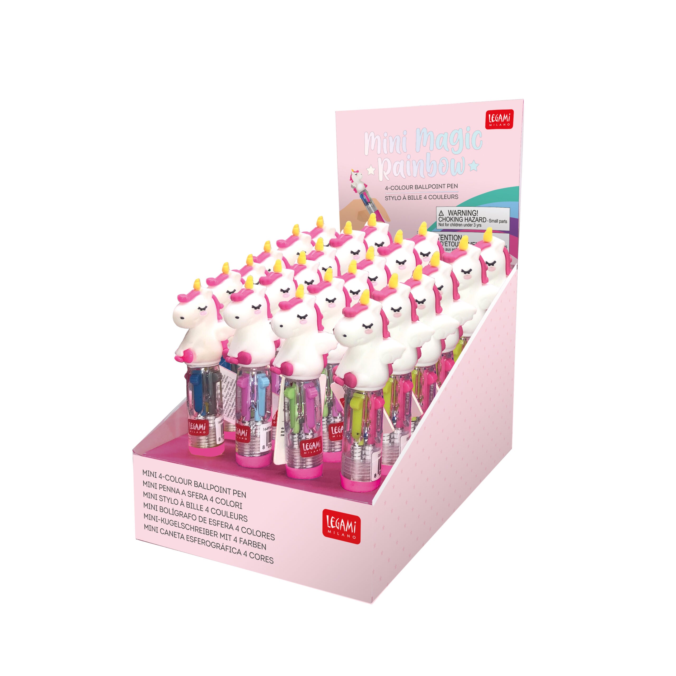 UNICORN MINI MAGIC RAINBOW MINI 4 COLOUR BALLPOINT PEN LEGAMI