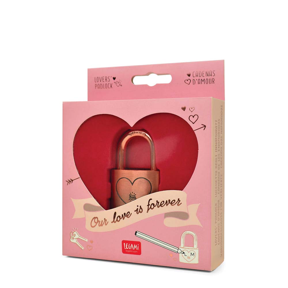 OUR LOVE IS FOREVER LOVERS PADLOCK LEGAMI