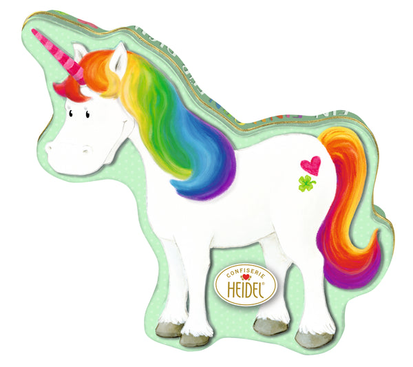 UNICORN METAL BOX/ 9pcs 97g CHOCOLATE / HEIDEL