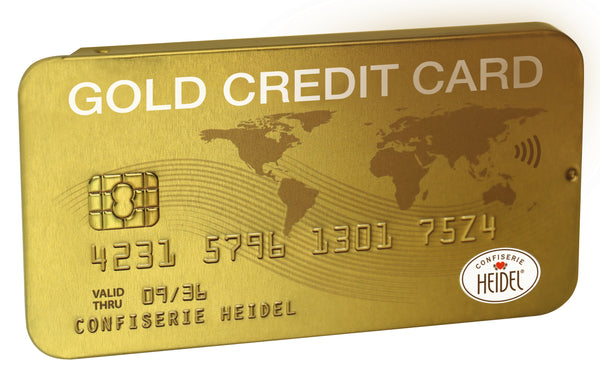 METAL GOLD CREDIT CARD / 3pcs 30g CHOCOLATE / HEIDEL