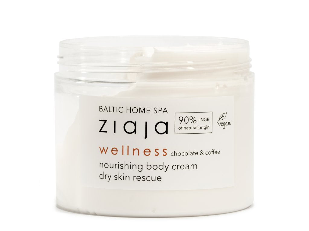 BALTIC HOME SPA WELLNESS CHOCOLATE & COFFEE NOURISHING BODY CREAM FORDRY SKIN VEGAN / 300ML / ZIAJA