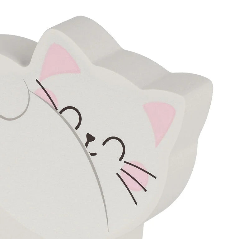 LOVELY NOTES GRAY CAT ADHESIVE NOTEPAD LEGAMI
