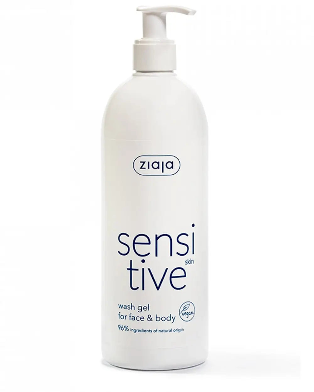 SENSITIVE SKIN WASH GEL FOR FACE & BODY VEGAN / 400ML / ZIAJA