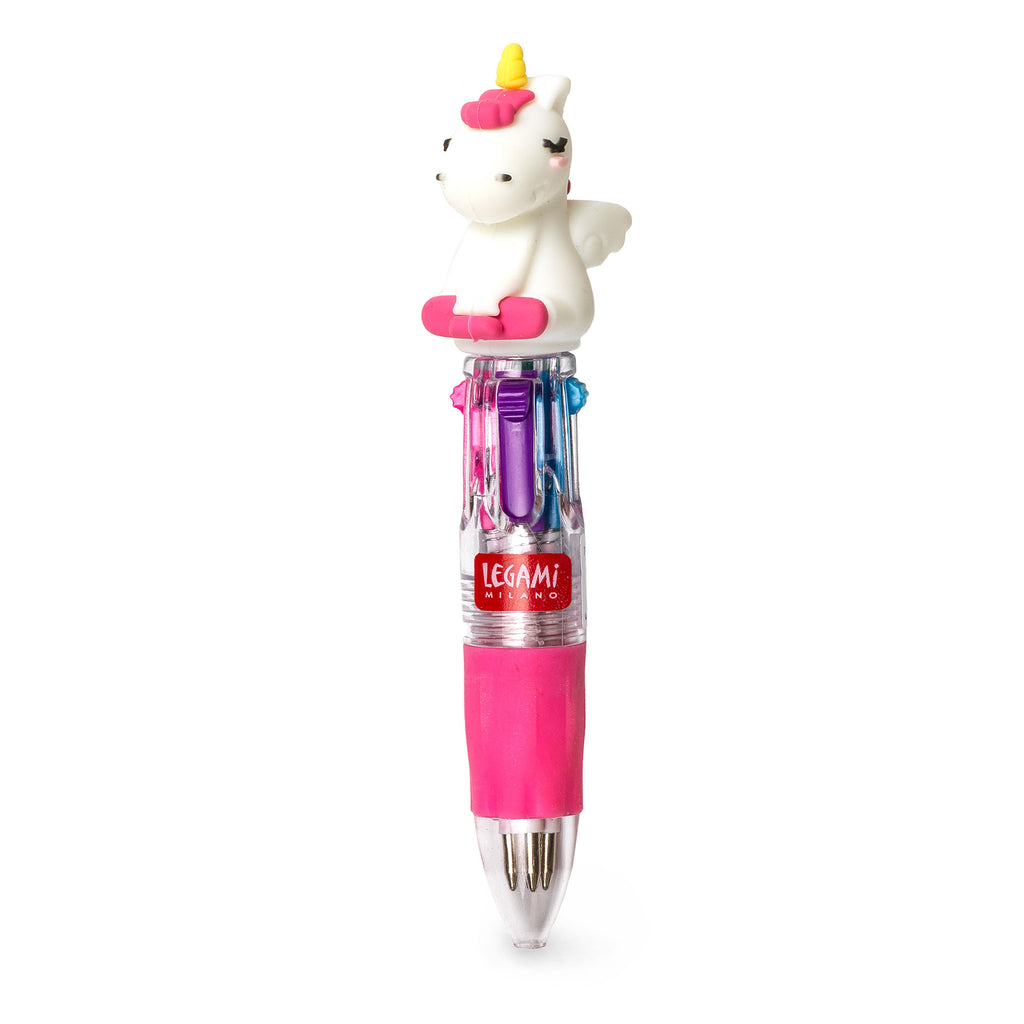 UNICORN MINI MAGIC RAINBOW MINI 4 COLOUR BALLPOINT PEN LEGAMI