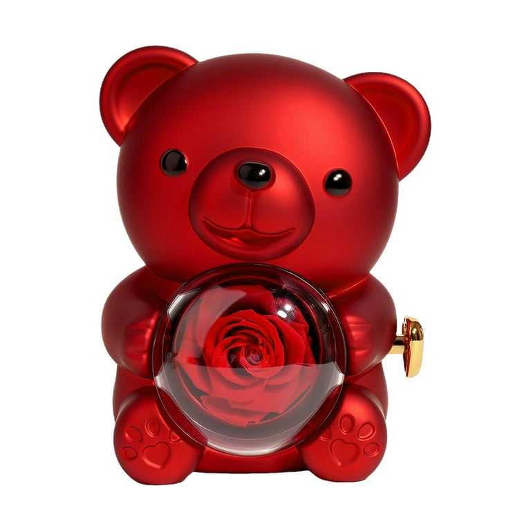 TEDDY BEAR ROSE GIFT BOX RED / VALENTINE REEDLIE TEDDY BEAR ROSE GIFT BOX RED / VALENTINE REEDLIE