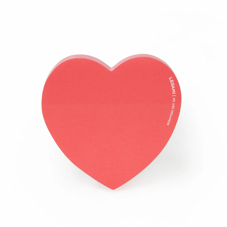 LOVELY NOTES RED HEART ADHESIVE NOTEPAD LEGAMI