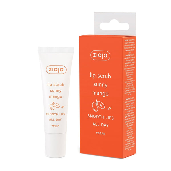 LIP SCRUB SUNNY MANGO SMOOTH LIPS ALL DAY VEGAN / 12ML / ZIAJA