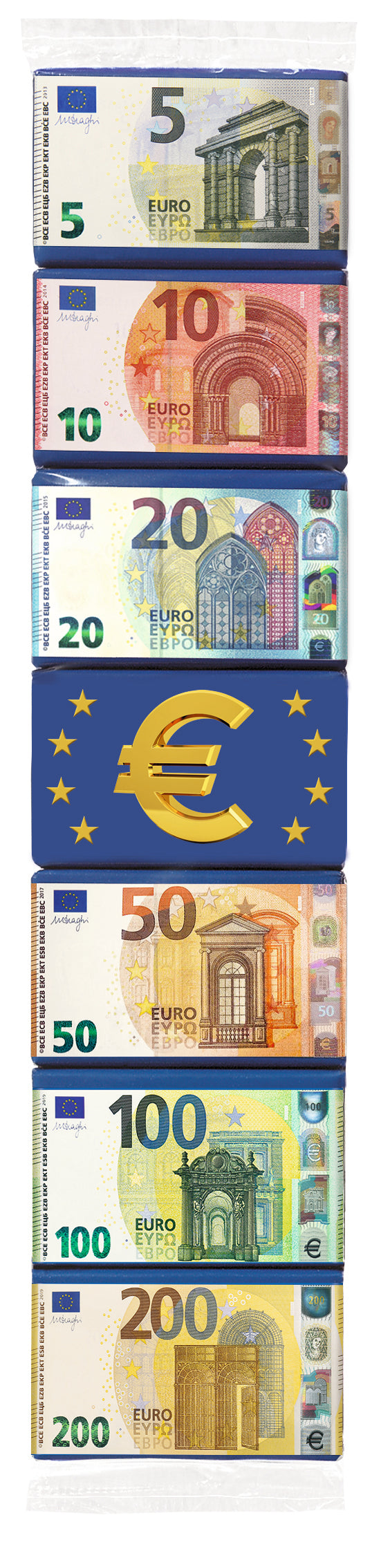 ALL EUROS TOGETHER / 7pcs 52.5g CHOCOLATE / HEIDEL